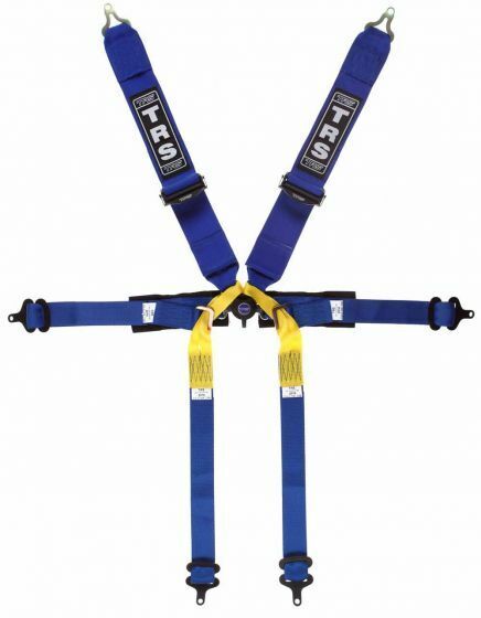 TRS Pro 6 Point Superlite Single Seater Harness - Black