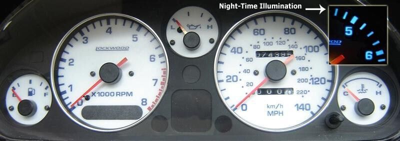 Lockwood Mazda MX-5 Mk1 1989-98 140MPH SILVER (G) Dial Kit 40TTT2