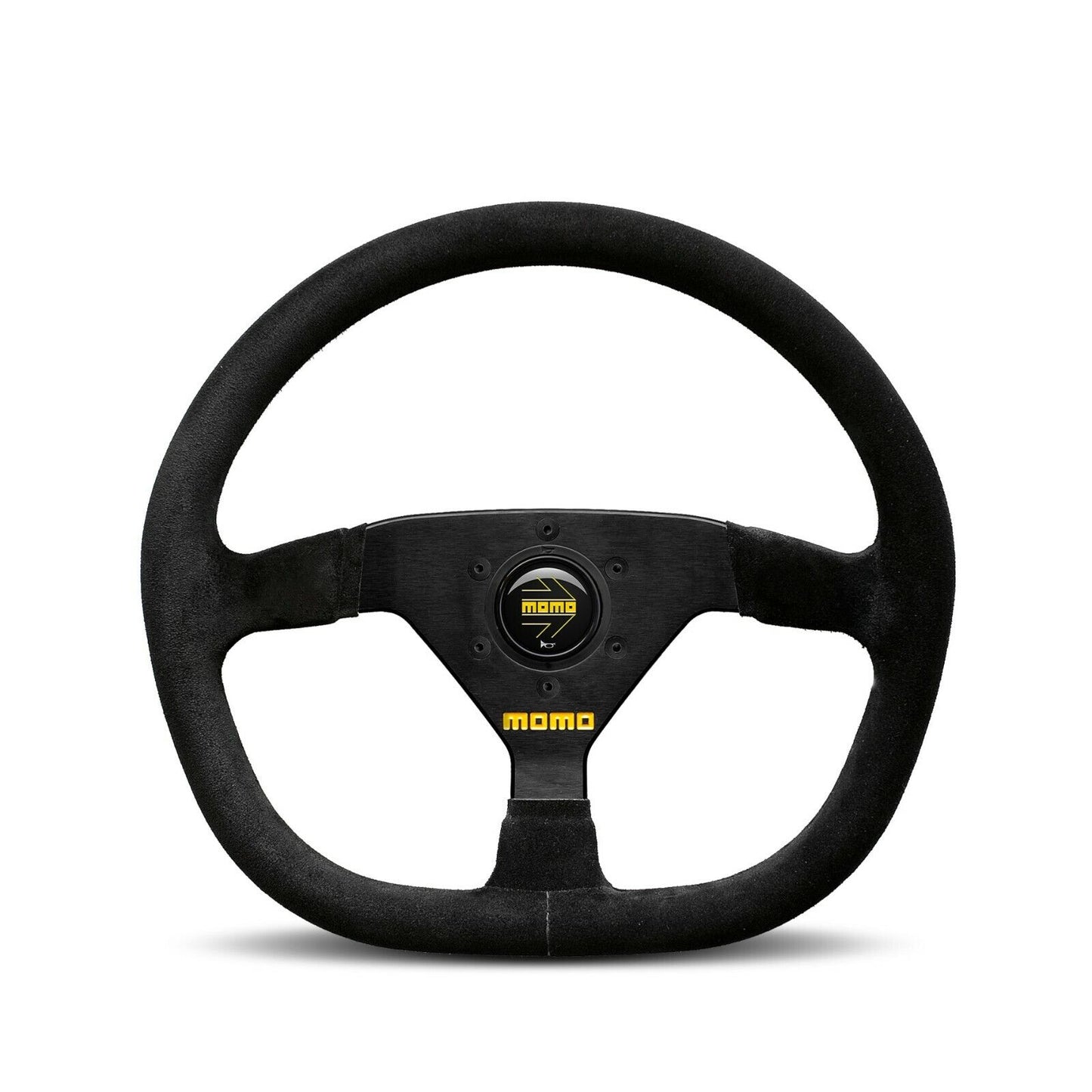 Momo Steering wheel (track) - MOD. 88 FLAT BOTTOM BLACK SUEDE Ø320mm