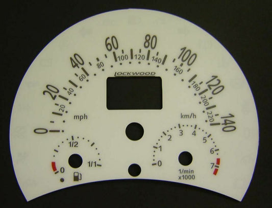 Lockwood VW Beetle 1999- WHITE (ST) Dial Kit 44LLc