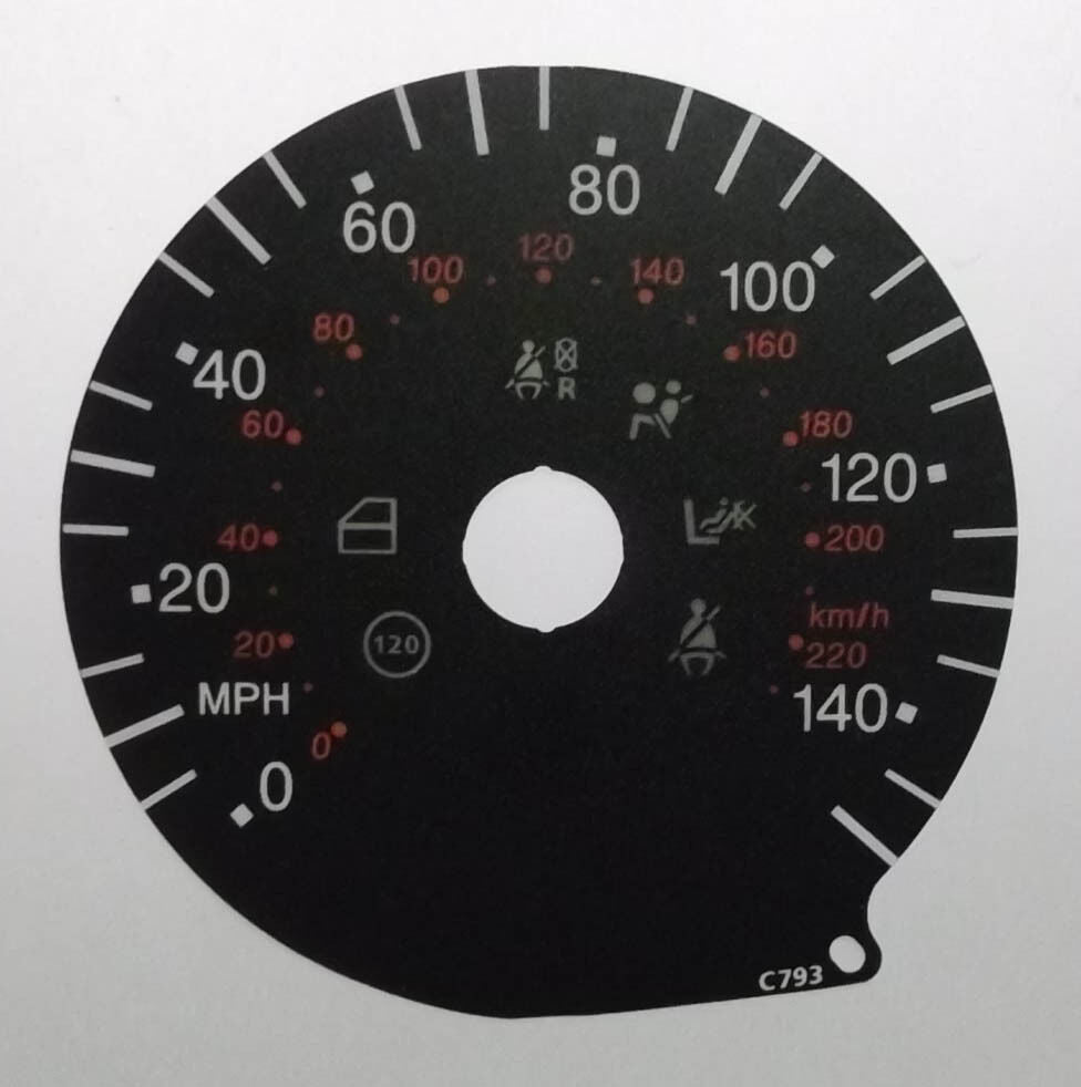 Lockwood Fiat Stilo 2002- BLACK Dial Conversion Kit C793