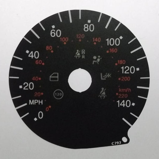 Lockwood Fiat Stilo 2002- BLACK Dial Conversion Kit C793