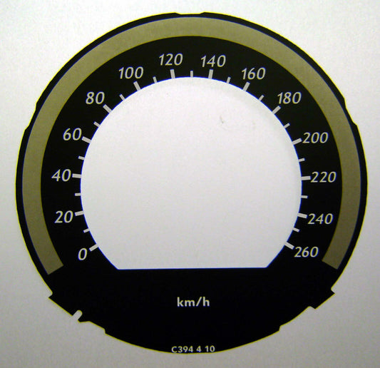 Lockwood Mercedes E-Class KMH BLACK Dial Conversion Kit C394