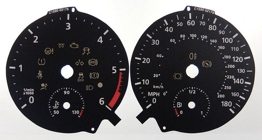 Lockwood VW Golf Mk7 Diesel Model, KMH to MPH Conversion Dial (C1590)