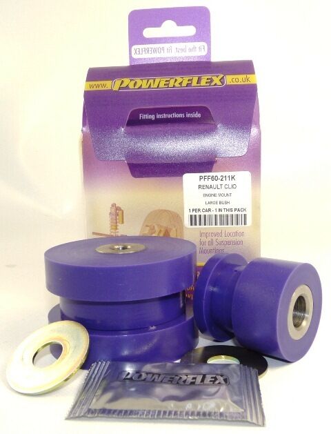 POWERFLEX Dog Bone (Twisted) Engine Mount Bush Kit (Renault Sport Clio 172/182)