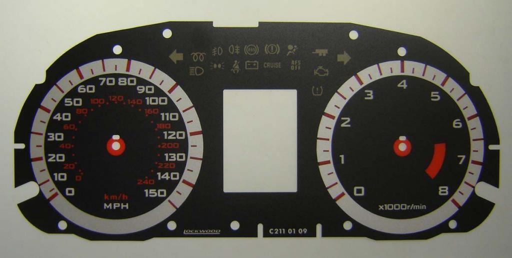 Lockwood Mitsubishi Outlander BLACK Dial Conversion Kit C211