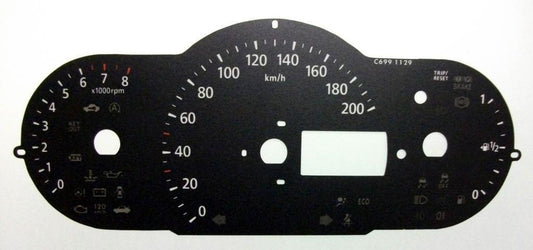 Lockwood Kia Picanto Petrol KMH BLACK Dial Conversion Kit C699