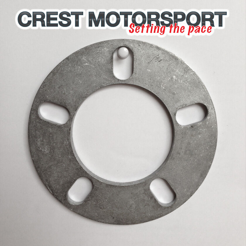 Pair (2) 6mm 5-Hole (Stud) Universal Alloy Wheel Aluminium Spacer Plate/Shims