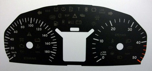 Lockwood Mercedes Sprinter KMH BLACK Dial Conversion Kit C442