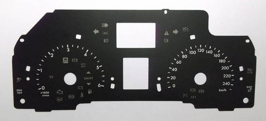 Lockwood Toyota Avensis Mk3 2008- Diesel KMH BLACK Dial Conversion Kit C955