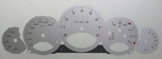 Lockwood Porsche 911 (997) Carrera Turbo S KMH SILVER Dial Conversion Kit C709