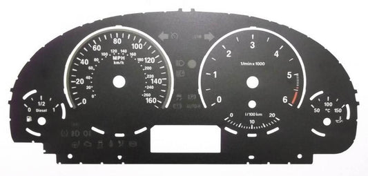 Lockwood BMW X3 Mk2 (F25) 2010- Diesel BLACK Dial Conversion Kit C730