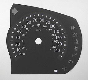 Lockwood Renault Clio Mk2/3 BLACK Dial Conversion Kit C092