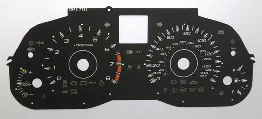 Lockwood BLACK Dial Conversion Kit for Subaru Outback C945