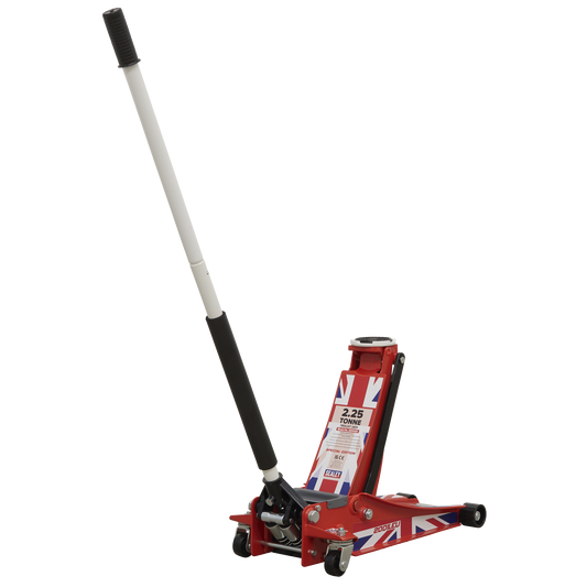Trolley Jack 2.25tonne Low Entry Rocket Lift - Union Flag (Sealey 2001LEU)