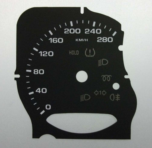 Lockwood Porsche Cayenne Mk2 2010- 280KMH BLACK Dial Conversion Kit C468