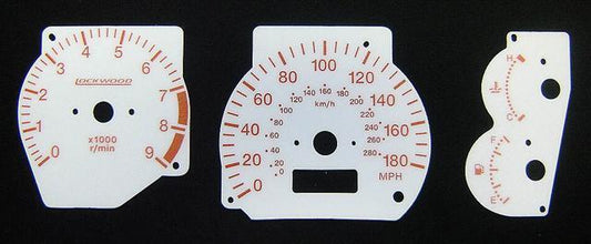 Lockwood Mitsubishi Evolution 4/5/6 WHITE (A) Dial Kit 8011