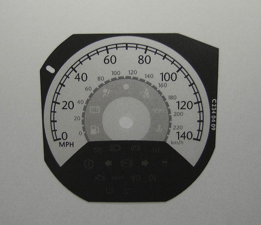 Lockwood Chrysler Sebring SILVER Dial Conversion Kit C234