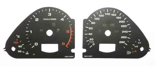 Lockwood Audi A6 (C6 Facelift) 2008-2011 KMH BLACK Dial Conversion Kit C824