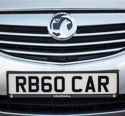 Richbrook 'Official Licensed' Vauxhall Car Number Plate Surround
