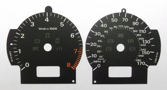Lockwood Audi A8 Mk2 2002-2009 Petrol BLACK Dial Conversion Kit C960