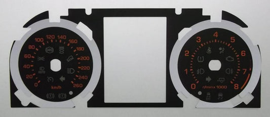 Lockwood Range Rover Evoque Petrol KMH BLACK Dial Conversion Kit C714