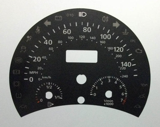Lockwood VW Beetle 1999- BLACK Dial Conversion Kit C645