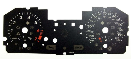 Lockwood Renault Clio BLACK Dial Conversion Kit C536