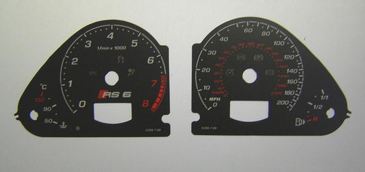 Lockwood Audi RS6 BLACK Dial Conversion Kit C299