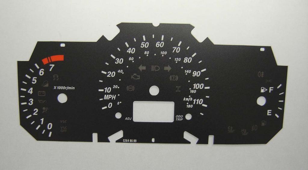 Lockwood Daihatsu Terios BLACK Dial Conversion Kit C264