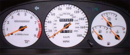 Lockwood Toyota Celica ST185 1990-1994 GT4 180MPH SILVER (ST) Dial Kit 44TTT2