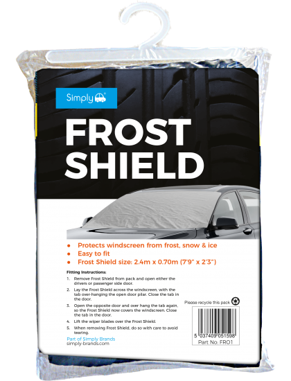 Breathable and Water Resistant Windscreen Protector Frost Shield - Standard