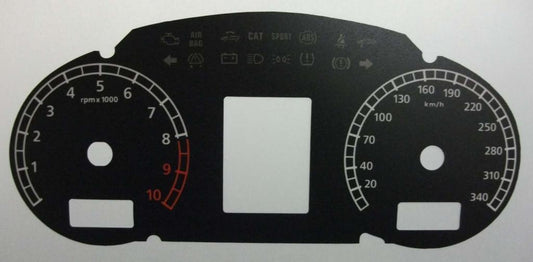 Lockwood Lamborghini Gallardo KMH BLACK Dial Conversion Kit C483