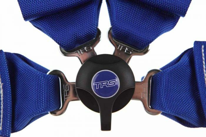 TRS Pro 6 Point Single Seater Harness - Blue