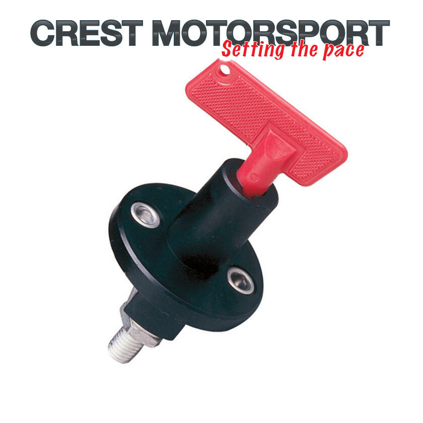 Battery Isolator Master Cut-Off Switch + 2 Red Keys Race/Rally/Competition Car