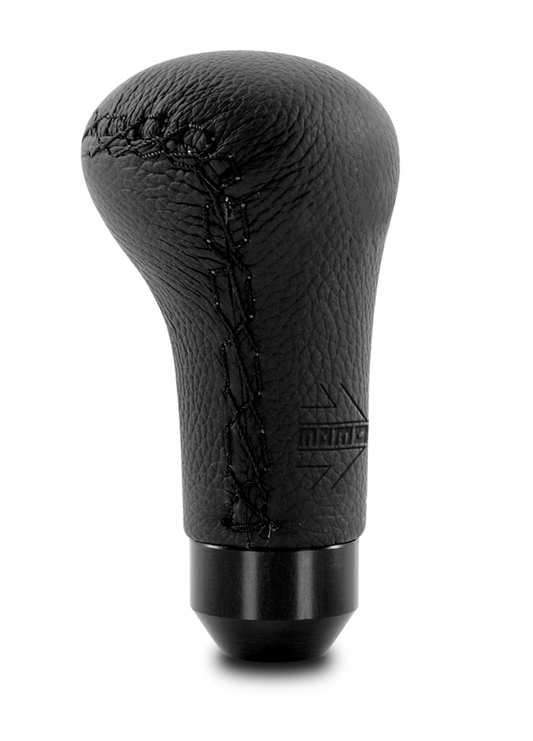 Momo Gear Shift Knob - ANATOMICO LONG - BLACK LEATHER