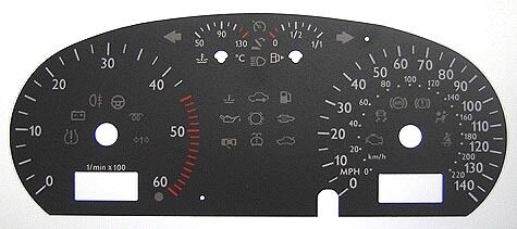 Lockwood VW Polo and Amarok BLACK Dial Conversion Kit C665