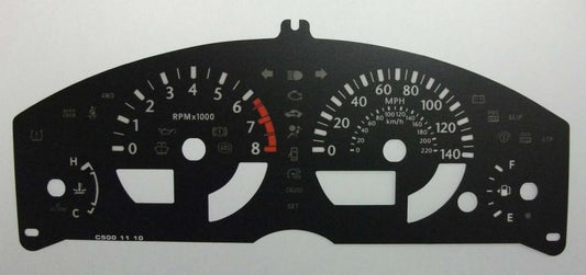 Lockwood BLACK Dial Conversion Kit for Nissan Navara 4 Windows C500