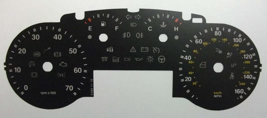 Lockwood Fiat Chroma BLACK Dial Conversion Kit C492
