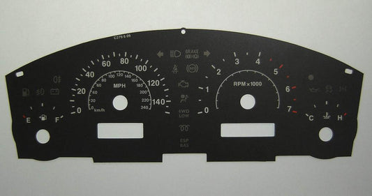 Lockwood Jeep Laredo BLACK Dial Conversion Kit C279