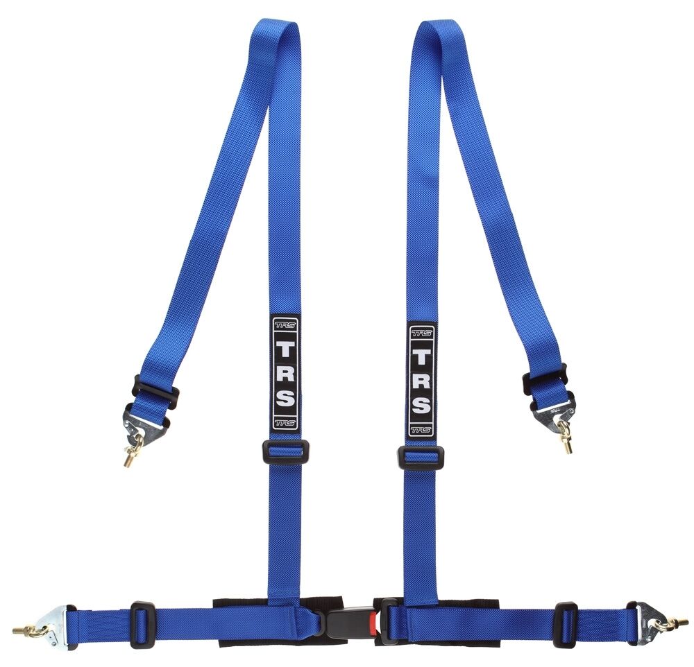2 x TRS Clubman 4 Point Harness BLUE (Snap Hook) - Road Legal ECE Approved