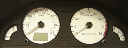 Lockwood Peugeot 106 140MPH with Rev & Digital Mileage BLUE (ST) Dial Kit 45K