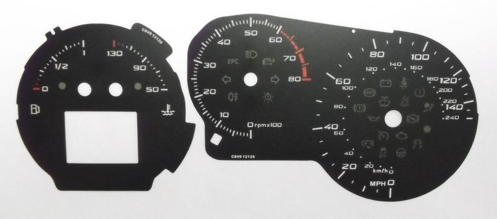 Lockwood Seat Leon Petrol BLACK Dial Conversion Kit C849