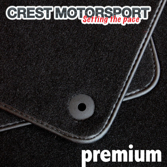 VW GOLF Mk6 2008 on (LHD) PREMIUM Tailored Black Car Floor Mats