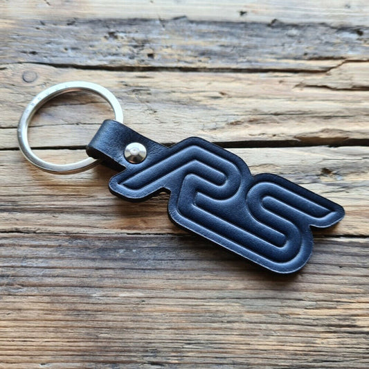 Richbrook Official Licensed BLUE Embossed Leather Keyring - Ford RS