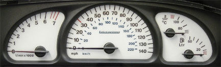 Lockwood Vauxhall Vectra (B) 1995-1999 140MPH BLUE (ST) Dial Kit 40CCC