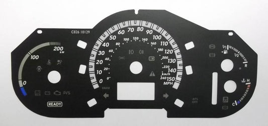 Lockwood Lexus RX400H 0-150MPH BLACK Dial Conversion Kit C826