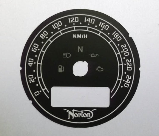 Lockwood Norton Comando 961 Café Racer BLACK Dial Conversion Kit C944