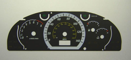 Lockwood Daewoo Lacetti BLACK Dial Conversion Kit C253