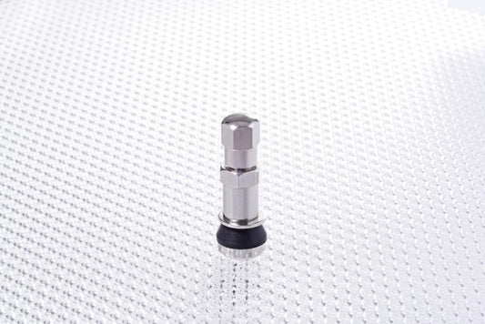 Richbrook Nickel Plate Bolt-In Car Wheel/Tyre Valves (Set of 4) SILVER